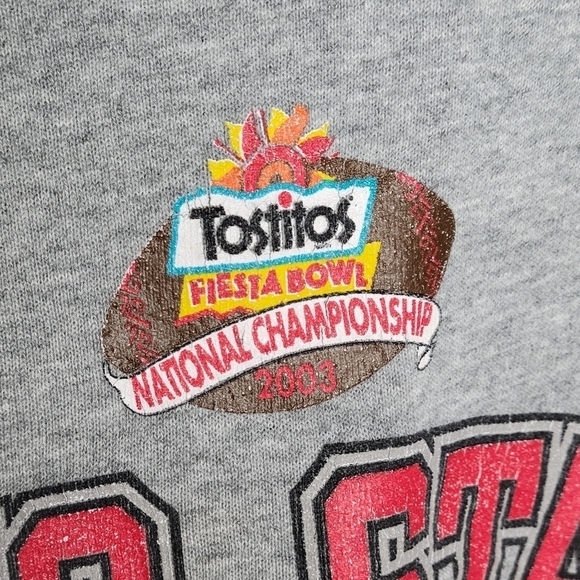 Vintage Ohio State Buckeyes Tostitos Fiesta Bowl Football Crewneck Sweatshirt - Picture 4 of 5